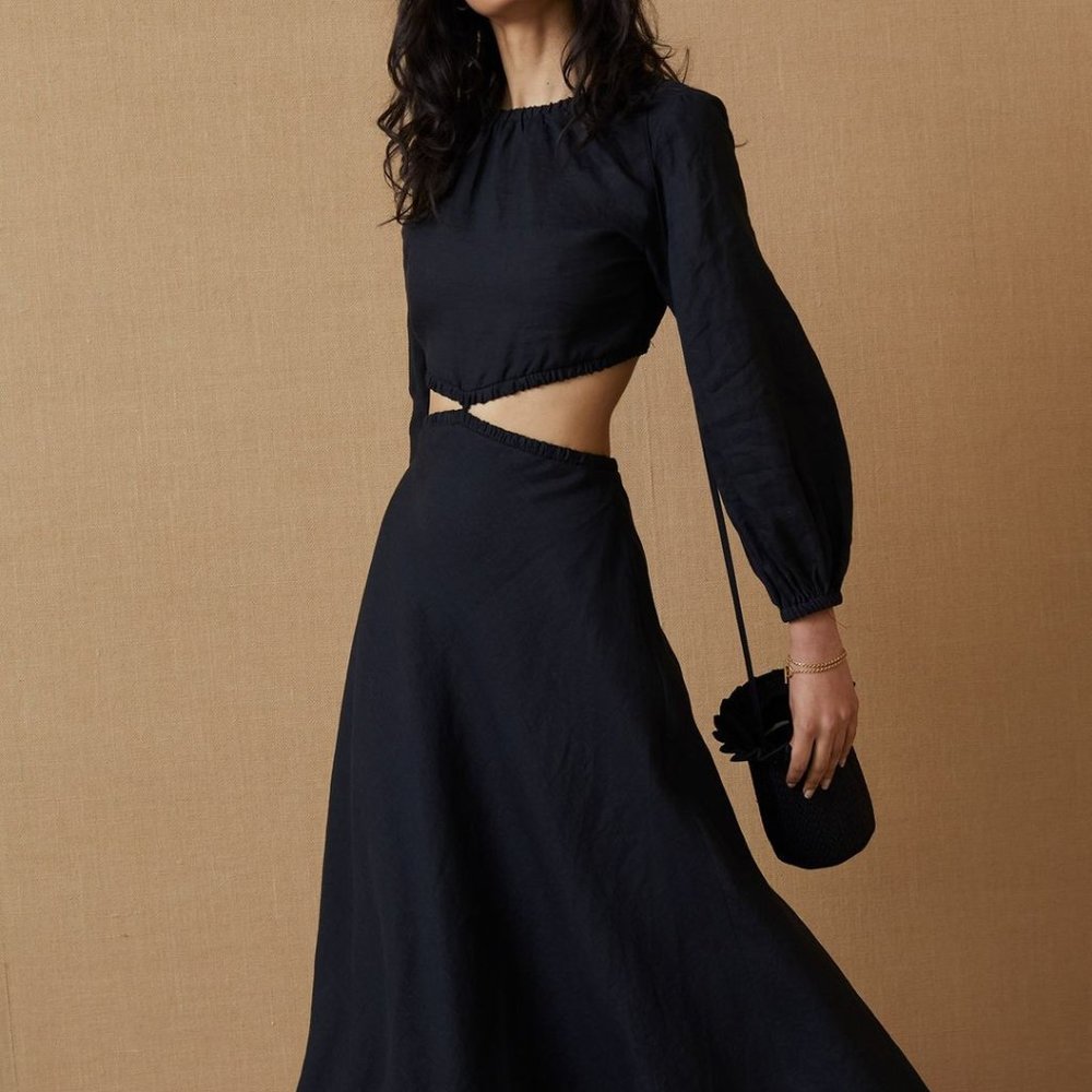 Bec and Bridge Madeleine Midi Dress Black